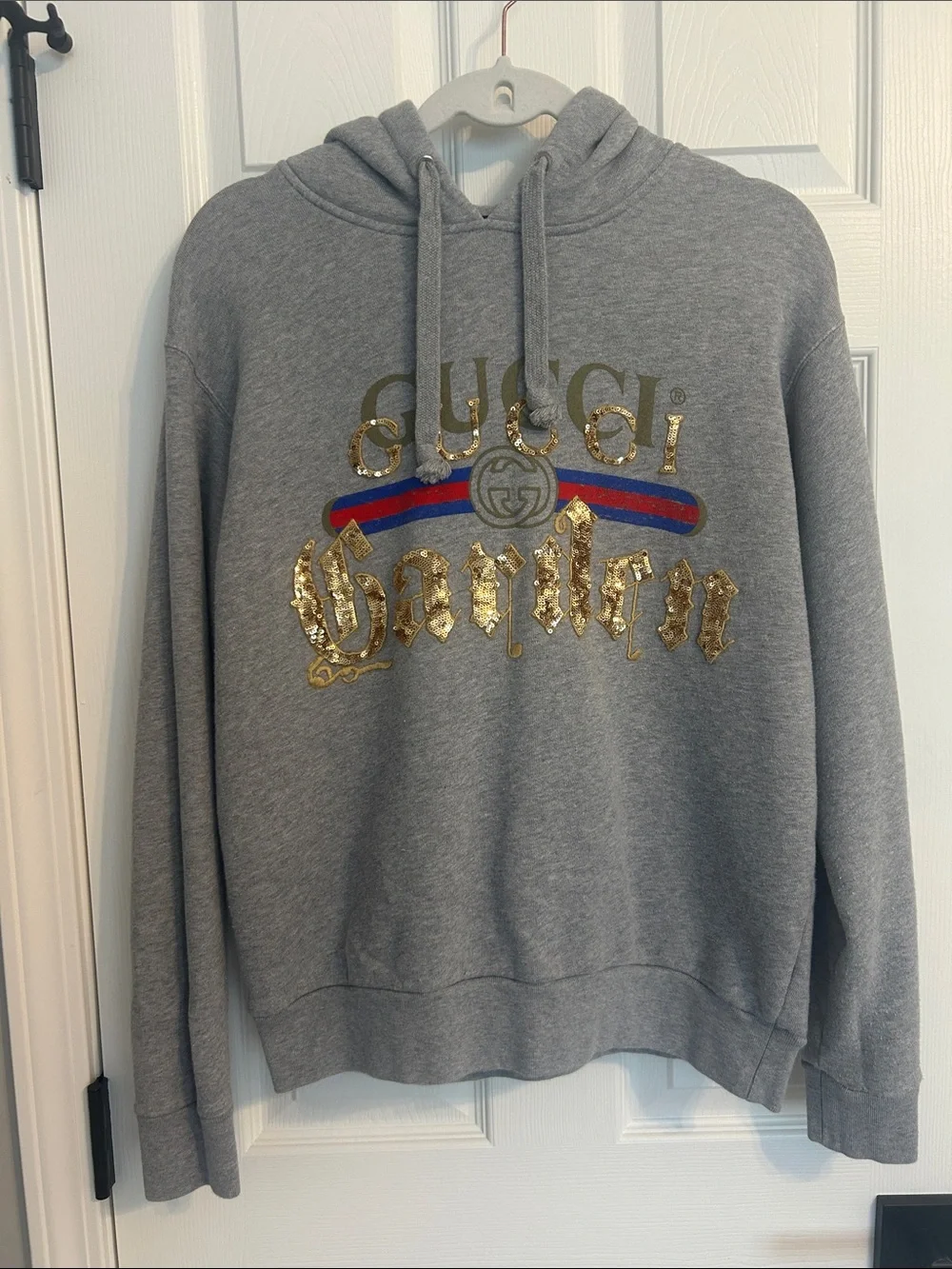 Gray Gucci Garden Hoodie size XS